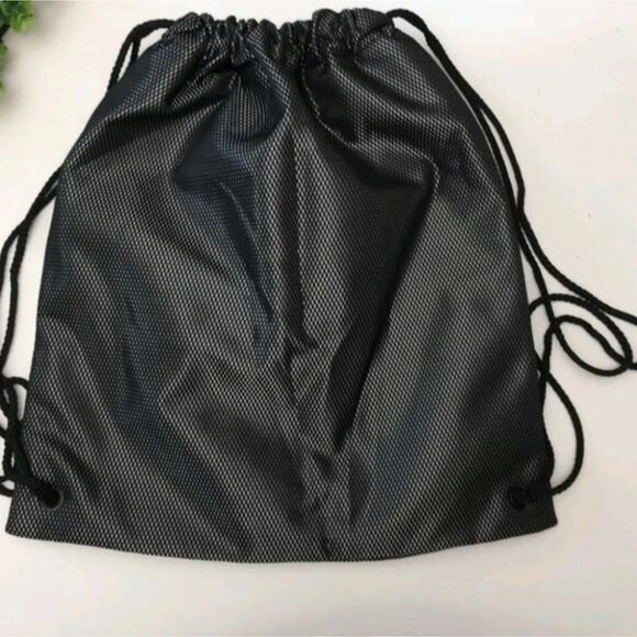 Victoria's Secret VSX Sport Black Mesh Drawstring Backpack - Picture 5 of 7